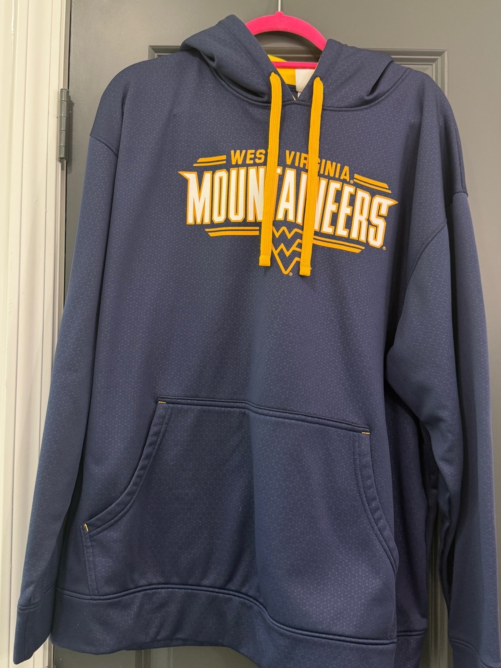 Knights Apparel Navy and Gold West Virginia Mountaineers Hoodie